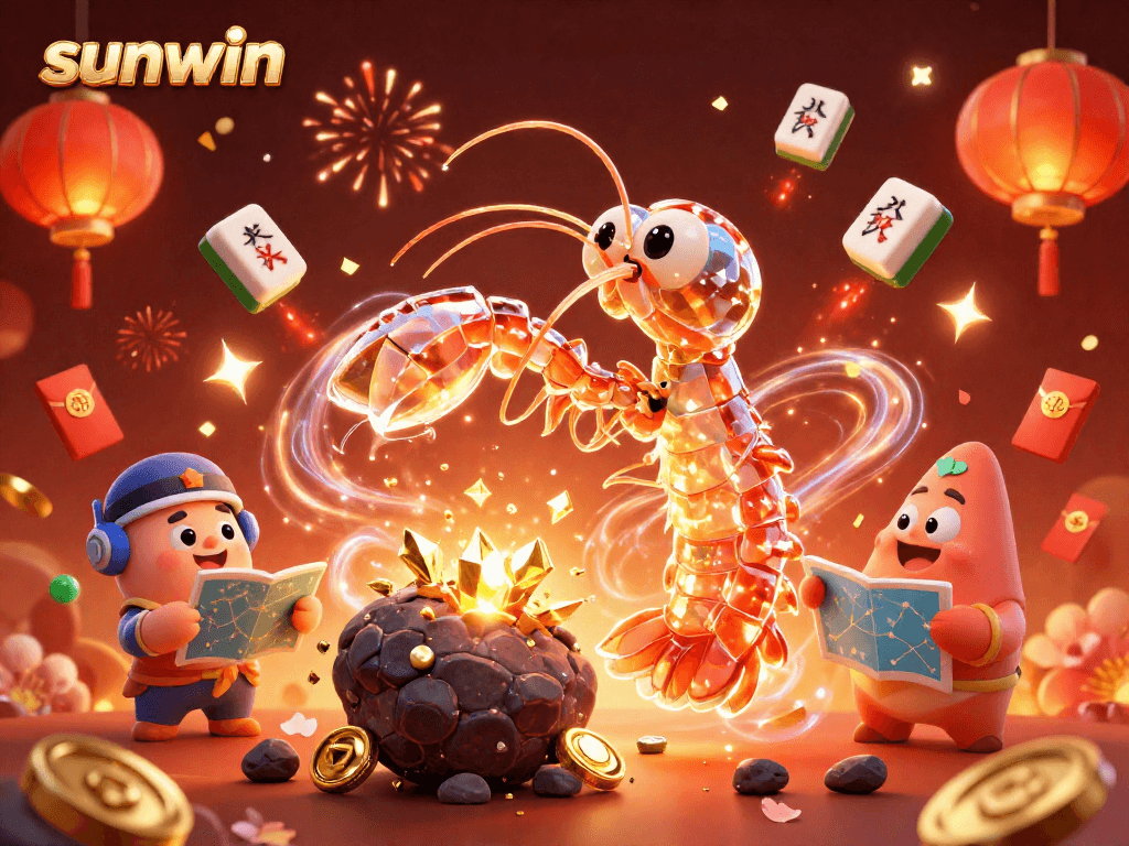 Experience the thrilling action of sunwin with vibrant casino-themed 3D illustration showcasing wealth and excitement.