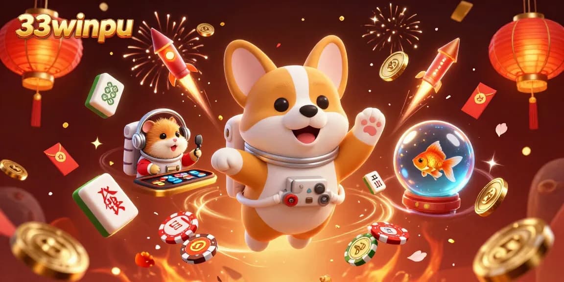 Experience thrilling gameplay at 33winpu with cosmic characters amidst colorful casino elements.