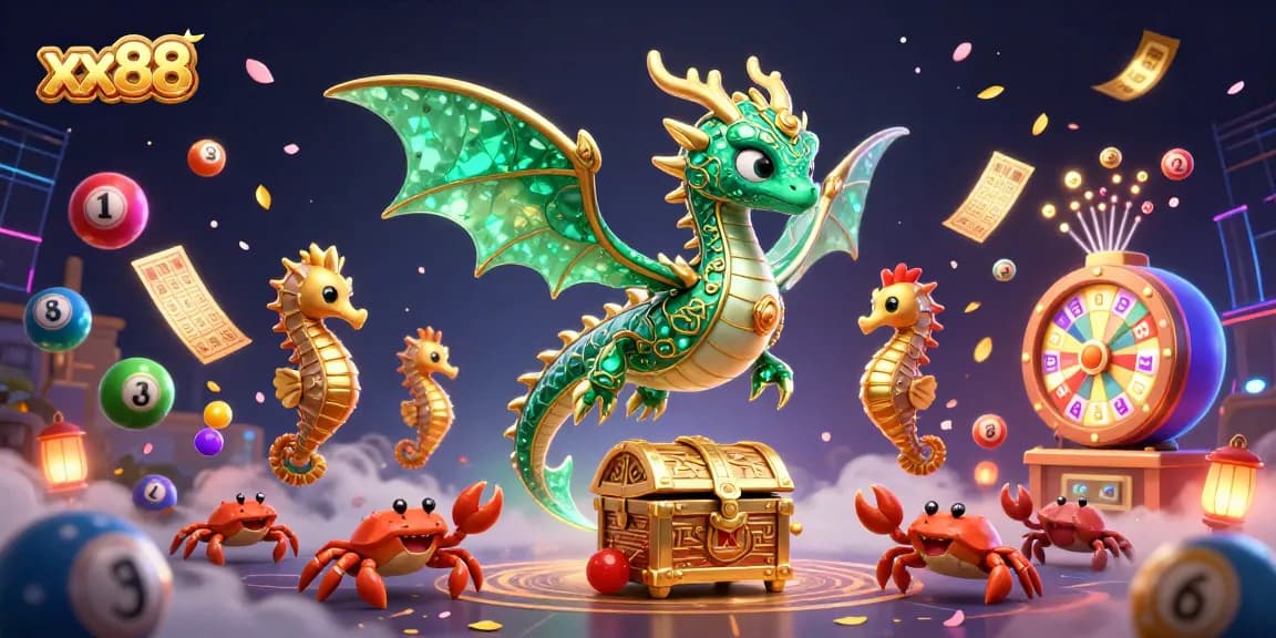 Experience thrilling gaming adventures at xx88 with vibrant lottery balls and enchanting sea creatures.