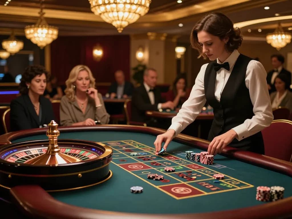 Experience the thrill of playing roulette at a luxurious casino with fly888.
