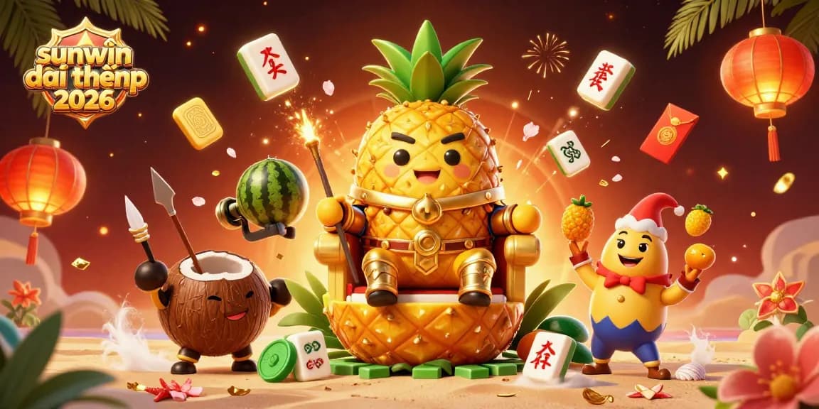 Engage in fun gaming with sunwin đổi thưởng 2026 showcased in a vibrant 3D casino illustration.