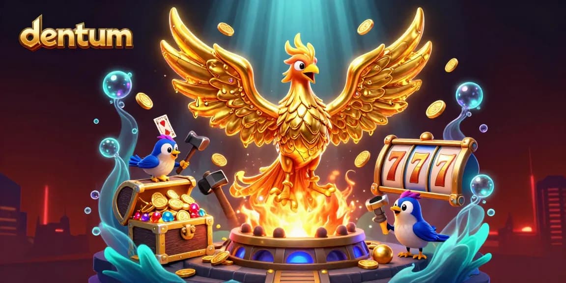 Engage with datum's thrilling slots adventure featuring a golden phoenix and rich treasure.