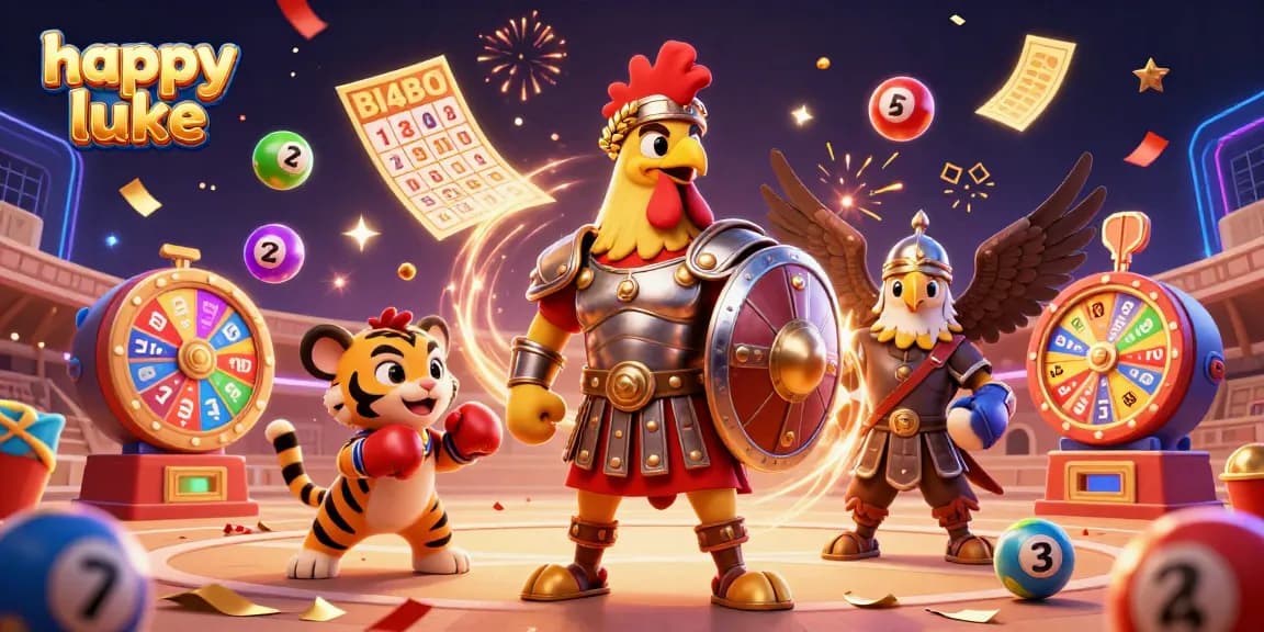 Engage with happy luke in exhilarating gambling action, featuring vibrant lottery elements and dynamic gameplay.