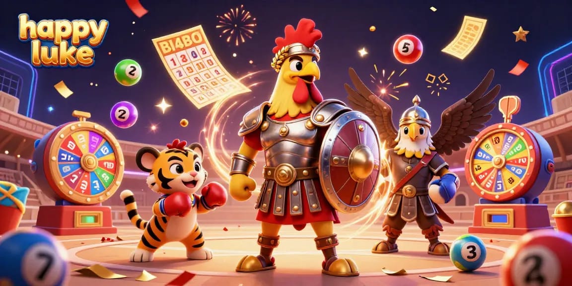 Engage with happy luke in exhilarating gambling action, featuring vibrant lottery elements and dynamic gameplay.