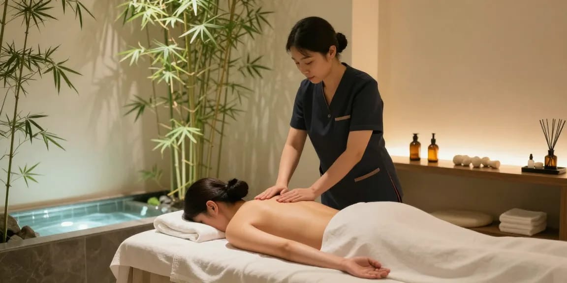 Professional 인천출장마사지 service in a tranquil massage therapy studio.