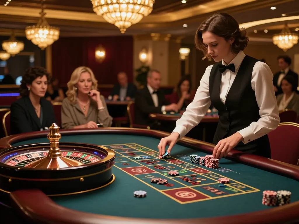 Experience the thrill of playing roulette at a luxurious casino with fly888.