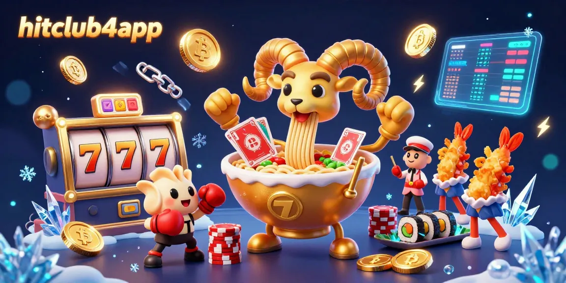 Engage with hitclub4app's vibrant 3D casino illustration showcasing exhilarating gaming elements.