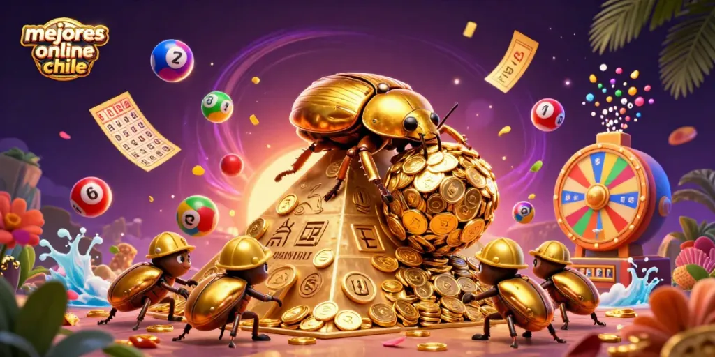 Casinos online en Chile: personajes de oro en un entorno lleno de premios y diversión.